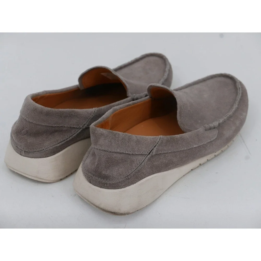 OluKai Ka'a Loafer Shoes Gray Suede Slip On Casual Men's Size 10.5 EU 43.5